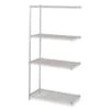 Safco 4-Shelf Industrial Add-On Unit, 36"w X 18"d X 72"h, Metallic Gray -Home Furnishing Store 292923 MainProductImage Lg