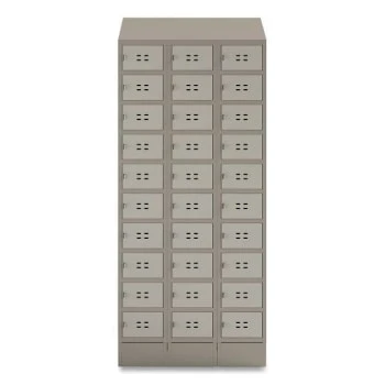Safco Triple Sloped Metal Locker Hood Addition, 36w X 18d X 6h, Tan 4 Safco Triple Sloped Metal Locker Hood Addition, 36w X 18d X 6h, Tan - Image 2