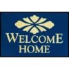 Welcome Home Floor Mat, Navy Blue, 6' X 4'