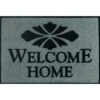 Welcome Home Floor Mat, Charcoal, 6' X 4'