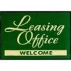 Leasing Office Welcome Floor Mat, Hunter Green, 6' X 4' -Home Furnishing Store 293979 PT Lg 1