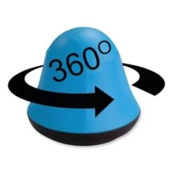 Safco Runtz™ Swivel Ball Chair, Backless, 16.75" High, Baby Blue Vinyl 11 Safco Runtz™ Swivel Ball Chair, Backless, 16.75" High, Baby Blue Vinyl -Home Furnishing Store 295922 BackView Lg