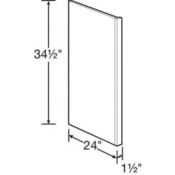 Hampton Bay 24" W X 34.5" H Dishwasher End Panel "dove Gray -Home Furnishing Store 297329 DetailedProductView5 Lg