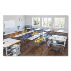 Safco Impromptu® Lectern, 26.5" X 18.75" X 46.5", Black -Home Furnishing Store 297482 BackView Lg