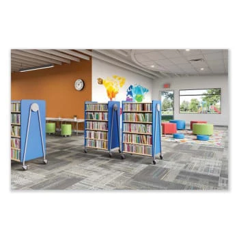 Safco Learn 30" Cylinder Vinyl Ottoman, 18" Height, Red 6 Safco Learn 30" Cylinder Vinyl Ottoman, 18" Height, Red - Image 4