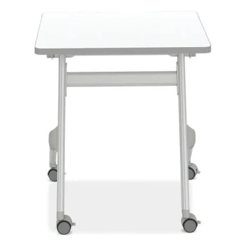 Safco Learn Nesting Rectangle Desk, 28" X 22.25" X 29.5", Dry Erase 4 Safco Learn Nesting Rectangle Desk, 28" X 22.25" X 29.5", Dry Erase - Image 2
