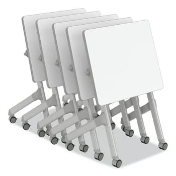 Safco Learn Nesting Rectangle Desk, 28" X 22.25" X 29.5", Dry Erase 5 Safco Learn Nesting Rectangle Desk, 28" X 22.25" X 29.5", Dry Erase - Image 3