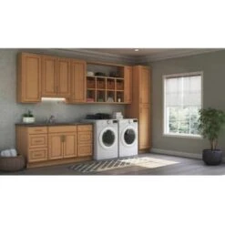 Hampton Bay Hampton Assembled 12x30x12" Wall Kitchen Cabinet "medium Oak -Home Furnishing Store 299991 DetailedProductView1 Lg