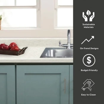 Hampton Bay 4'x 6'x 1/2 Cascade Laminate Endcap Kit W/ Backsplash 5 Hampton Bay 4'x 6'x 1/2 Cascade Laminate Endcap Kit W/ Backsplash - Image 3