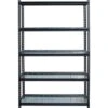 Iron Horse Black 5-Tier Boltless Steel Wire Garage Storage Shelving Unit