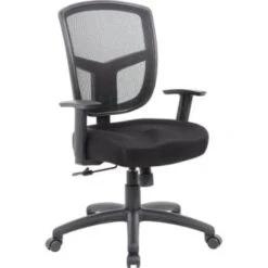 Boss Contract Mesh Task Chair, Synchro-Tilt Mechanism