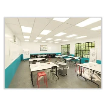 Safco Diesel Stool, Low Base With Back, 16" To 22" High, Black Seat, Pewter Base 6 Safco Diesel Stool, Low Base With Back, 16" To 22" High, Black Seat, Pewter Base - Image 4