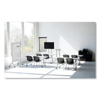 Safco Impromptu® Lectern, 26.5" X 18.75" X 46.5", Gray 6 Safco Impromptu® Lectern, 26.5" X 18.75" X 46.5", Gray - Image 4