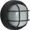 Seasons® Incandescent Round Outdoor Wall Sconce (Black)
