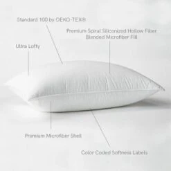 Bokser Home Microflex Ultra Lofty King Firm Pillow 20 X 36 36oz Fill Case Of 10 -Home Furnishing Store 322166 DetailedProductView1 Lg