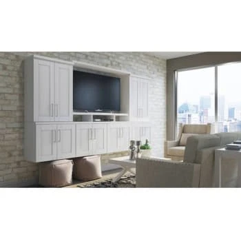 Hampton Bay 36x34.5x24" Shaker Ada Sink Base Cabinet "satin White 4 Hampton Bay 36x34.5x24" Shaker Ada Sink Base Cabinet "satin White - Image 2