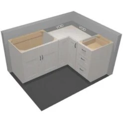 Hampton Bay Hampton 28.5x34.5x34.5" Lazy Susan Corner Cabinet 15 Hampton Bay Hampton 28.5x34.5x34.5" Lazy Susan Corner Cabinet -Home Furnishing Store 325597 DetailedProductView6 Lg