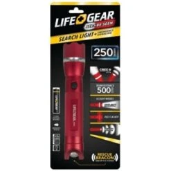 Life+gear® Emergency Search Light And Signal Beacon, Red, Uses Aaa Batteries -Home Furnishing Store 328502 WebOnly Lg