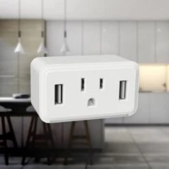 Cube Dual Usb 1 Outlet Led Night Light 15 Cube Dual Usb 1 Outlet Led Night Light -Home Furnishing Store 330179 LifestyleImage Lg
