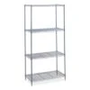 Safco 4-Shelf Industrial Wire Shelving, 48"w X 18"d X 72"h, Metallic Gray -Home Furnishing Store 330371 MainProductImage Lg