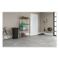Safco 4-Shelf Industrial Wire Shelving, 48"w X 18"d X 72"h, Metallic Gray 7 Safco 4-Shelf Industrial Wire Shelving, 48"w X 18"d X 72"h, Metallic Gray -Home Furnishing Store 330371 RightView Lg