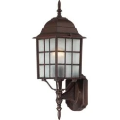 Satco® Nuvo Adams 18.25 In. Incandescent Outdoor Wall Sconce (Bronze)