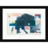 Clearwater Art Collection Abstract Theme, Cool Scheme, Black Frame