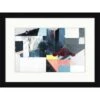Clearwater Art Collection Abstract Theme B, Cool Scheme, Black Frame -Home Furnishing Store 332622 w MainProductImage BUS Lg
