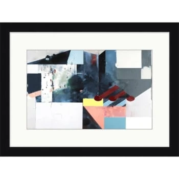 Clearwater Art Collection Abstract Theme B, Cool Scheme, Black Frame 3 Clearwater Art Collection Abstract Theme B, Cool Scheme, Black Frame