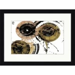 Clearwater Art Collection Time Piece B, Neutral Scheme, Black Frame