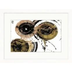 Clearwater Art Collection Time Piece B, Neutral Scheme, White Frame