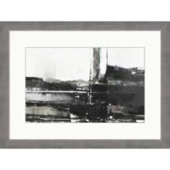 Clearwater Art Collection Industrial, Neutral Scheme, Silver Frame