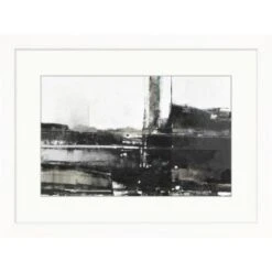 Clearwater Art Collection Industrial, Neutral Scheme, White Frame