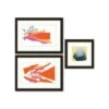 Clearwater Art Collection In A Box, Queen, Trendy, Espresso Frame, Pack Of 3 -Home Furnishing Store 332744 w MainProductImage BUS Lg