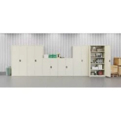 Hirsh Welded Steel Storage Cabinet With 4 Adjustable Shelves, 24" D X 36" W X 72" H, Putty 21 Hirsh Welded Steel Storage Cabinet With 4 Adjustable Shelves, 24" D X 36" W X 72" H, Putty -Home Furnishing Store 334041 DetailedProductView12 Lg