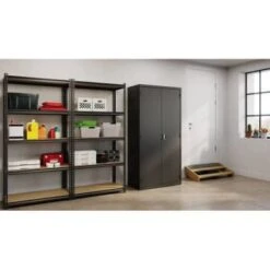 Hirsh Janitorial Cabinet, 18" D X 36" W X 72" H, Black 12 Hirsh Janitorial Cabinet, 18" D X 36" W X 72" H, Black -Home Furnishing Store 334050 DetailedProductView2 Lg