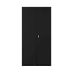 Hirsh Janitorial Cabinet, 18" D X 36" W X 72" H, Black