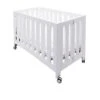 Coverplay Caden Wood Folding Crib Designed For Small Spaces In White -Home Furnishing Store 334279 MainProductImage Lg