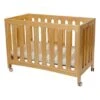 Coverplay Caden Wood Folding Crib Designed For Small Spaces