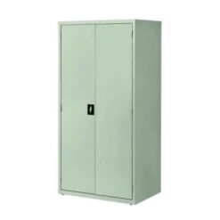 Hirsh Welded Steel Storage Cabinet With 4 Adjustable Shelves, 24" D X 36" W X 72" H, Light Gray 16 Hirsh Welded Steel Storage Cabinet With 4 Adjustable Shelves, 24" D X 36" W X 72" H, Light Gray -Home Furnishing Store 334533 LeftView Lg