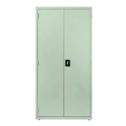 Hirsh Welded Steel Storage Cabinet With 4 Adjustable Shelves, 24" D X 36" W X 72" H, Light Gray
