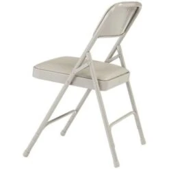 National Public Seating® 1200 Series Folding Chair, Vinyl, Gray, Package Of 4 -Home Furnishing Store 340102 DetailedProductView3 Lg
