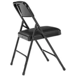 National Public Seating® 1200 Series Folding Chair, Vinyl, Black, Package Of 4 -Home Furnishing Store 340103 DetailedProductView2 Lg
