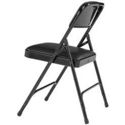 National Public Seating® 1200 Series Folding Chair, Vinyl, Black, Package Of 4 -Home Furnishing Store 340103 DetailedProductView3 Lg