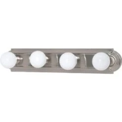 Satco® Racetrack 4-Light Incandescent Bath Vanity Fixture