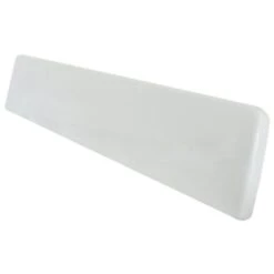 Modular Vanity Tops 21-1/4 X 3-1/2" Solid White Marble Universal Side Splash
