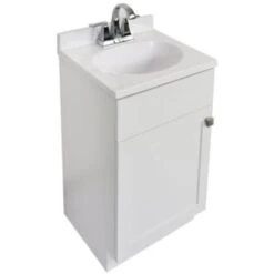 Modular Vanity Tops 37 X 19" Solid White Cultured Marble Vanity Top And Bowl -Home Furnishing Store 404414 v DetailedProductView1 Lg