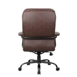 Boss Heavy Duty Double Plush Bomber Brown Leather Plus Chair -Home Furnishing Store 425919 w DetailedProductView4 Lg