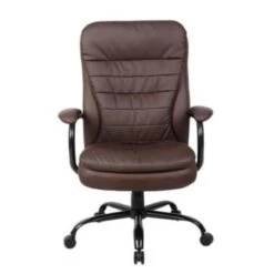 Boss Heavy Duty Double Plush Bomber Brown Leather Plus Chair -Home Furnishing Store 425919 w DetailedProductView5 Lg