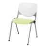 Kfi Seating Kool Stack Chair, White Back, Lime Green Seat -Home Furnishing Store 461101 w MainProductImage Lg